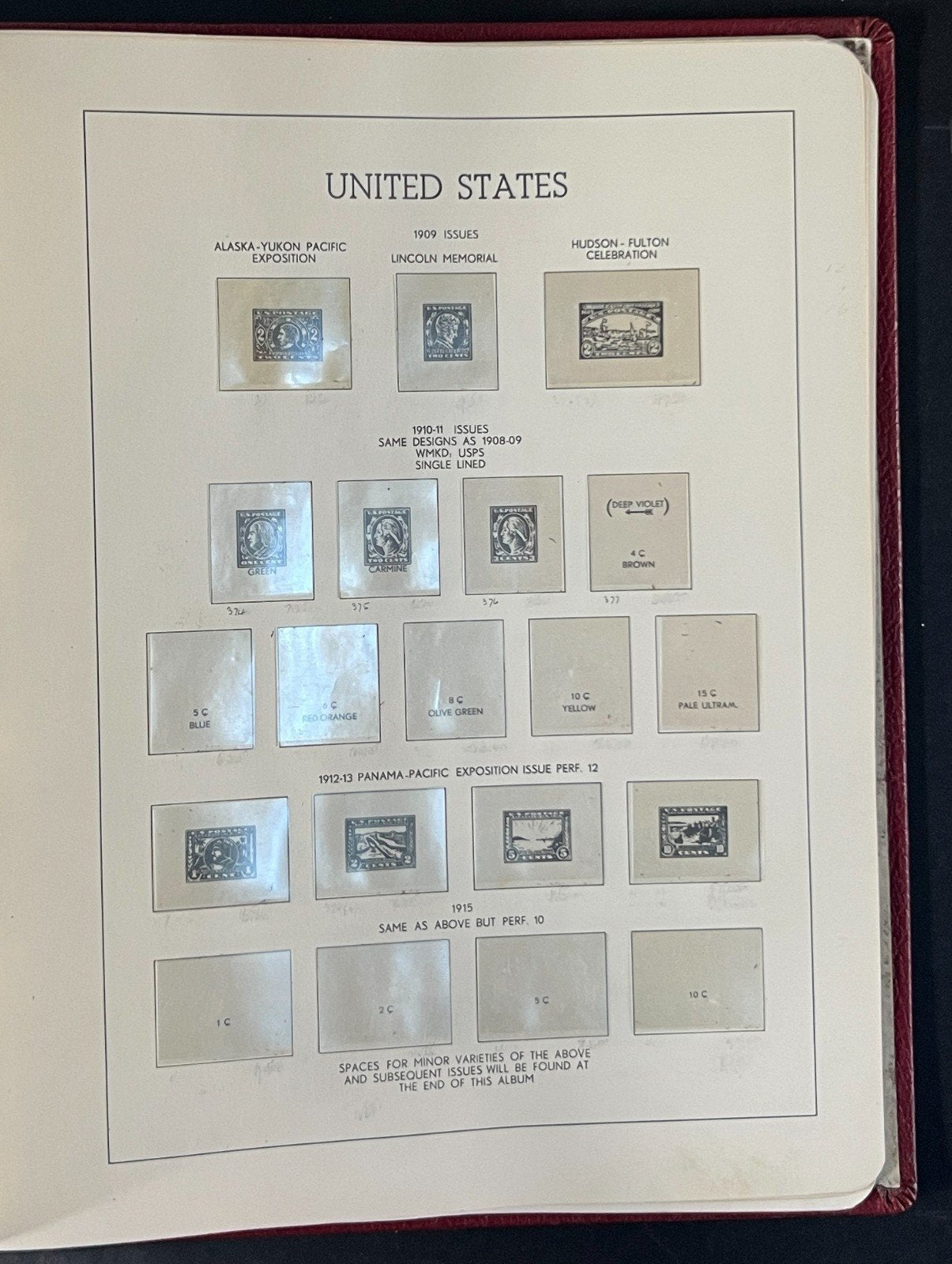 U.S. Hingeless Lighthouse Album 1851-1935 ZAYIX