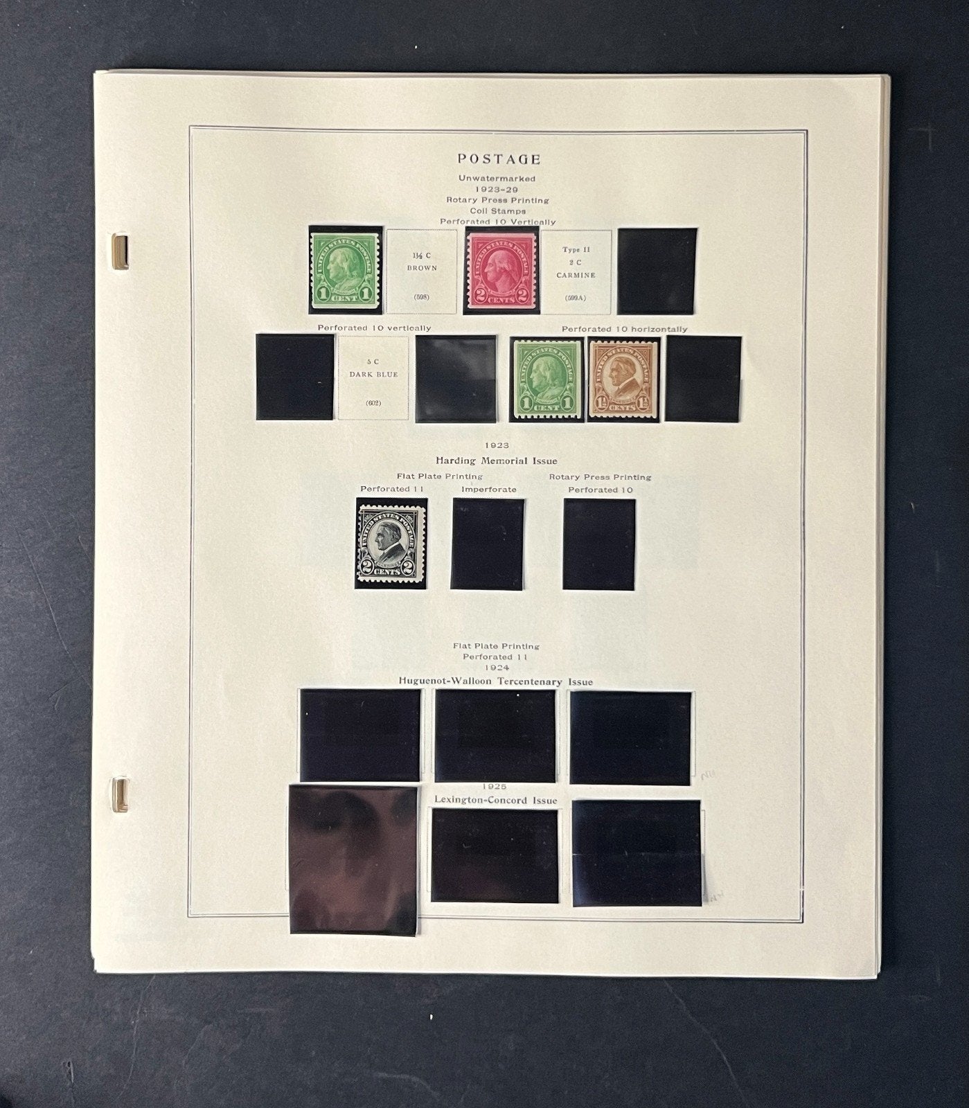 US Mint Stamp Collection 2 Albums 1916-1980 MNH & LH Hundreds of Stamps ZAYIX