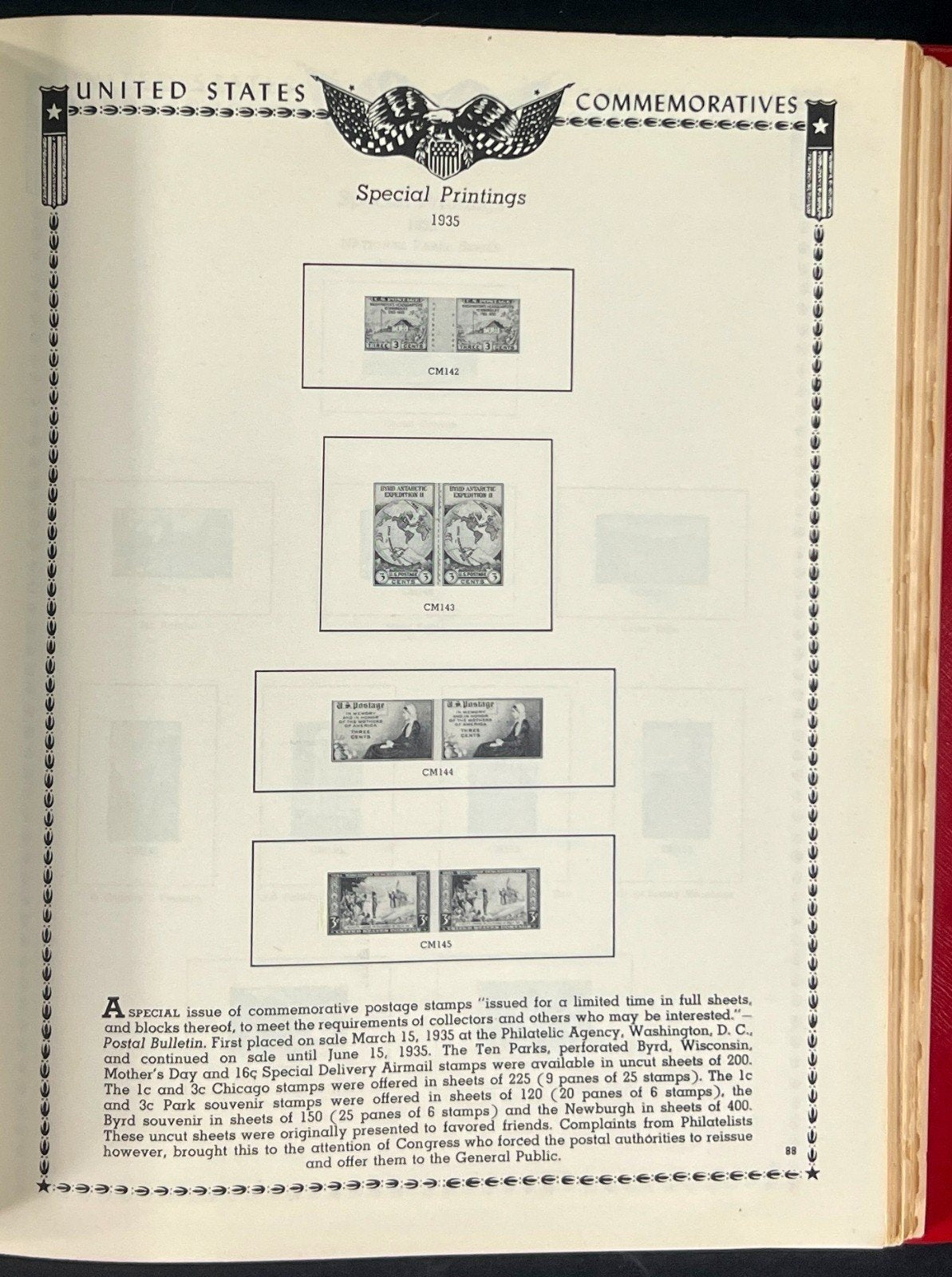 The All American Stamp Album Minkus Publications ZAYIX