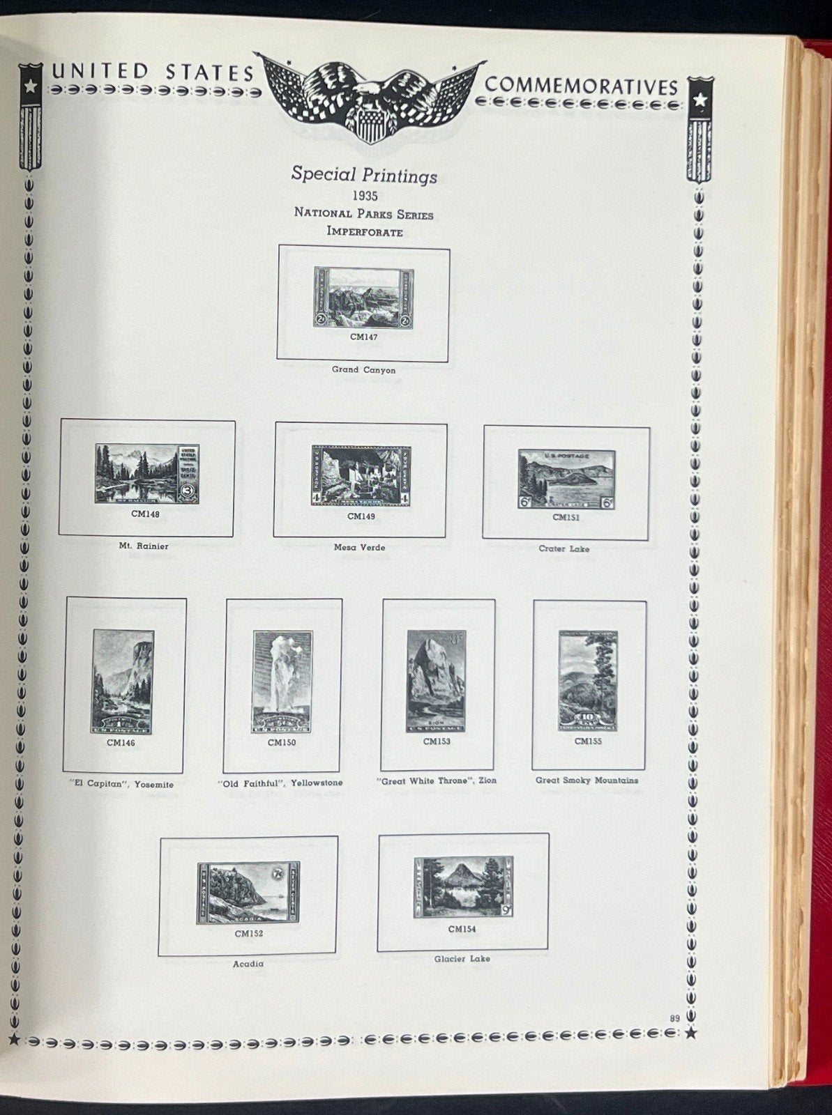 The All American Stamp Album Minkus Publications ZAYIX