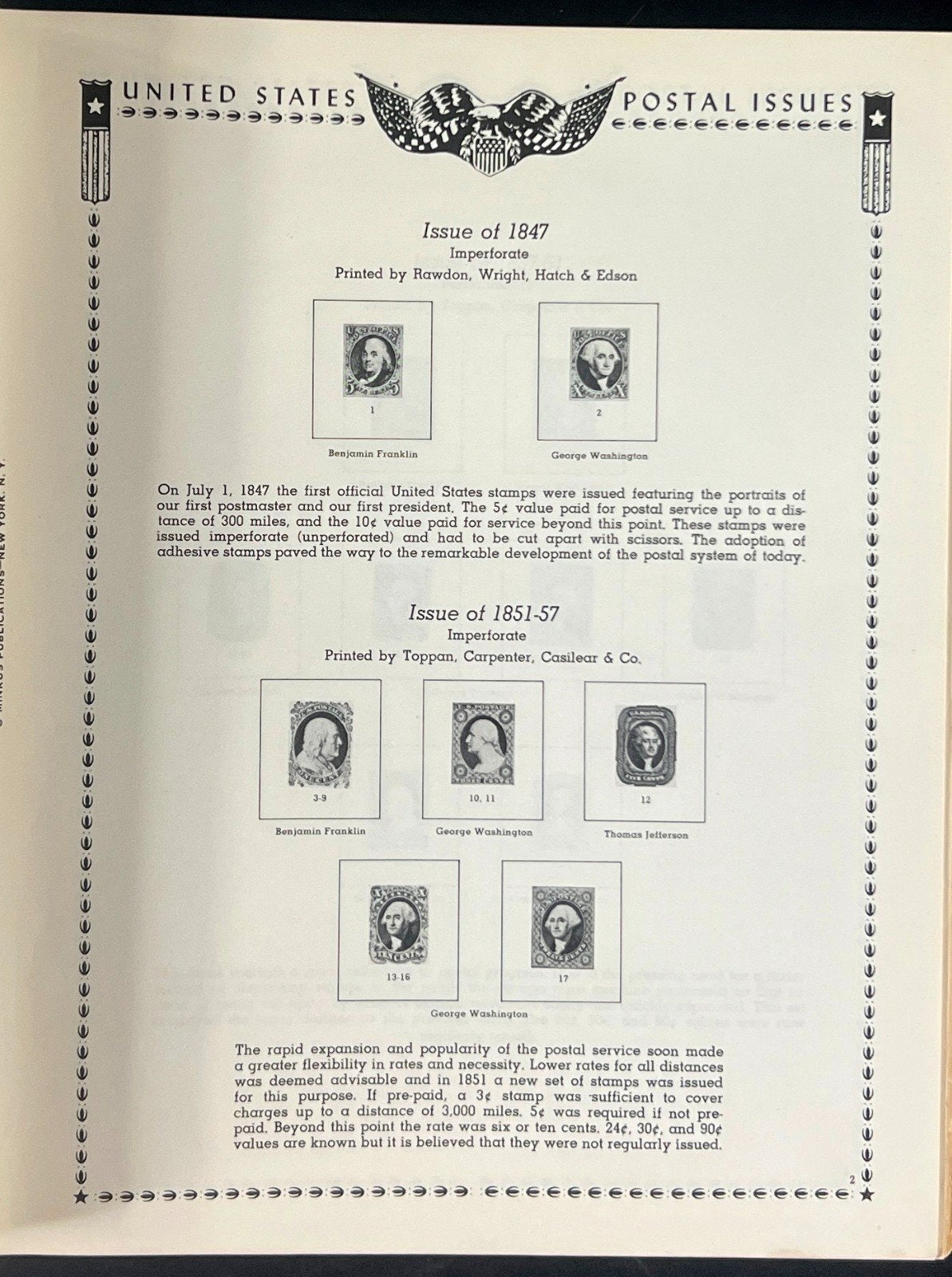 The All American Stamp Album Minkus Publications ZAYIX