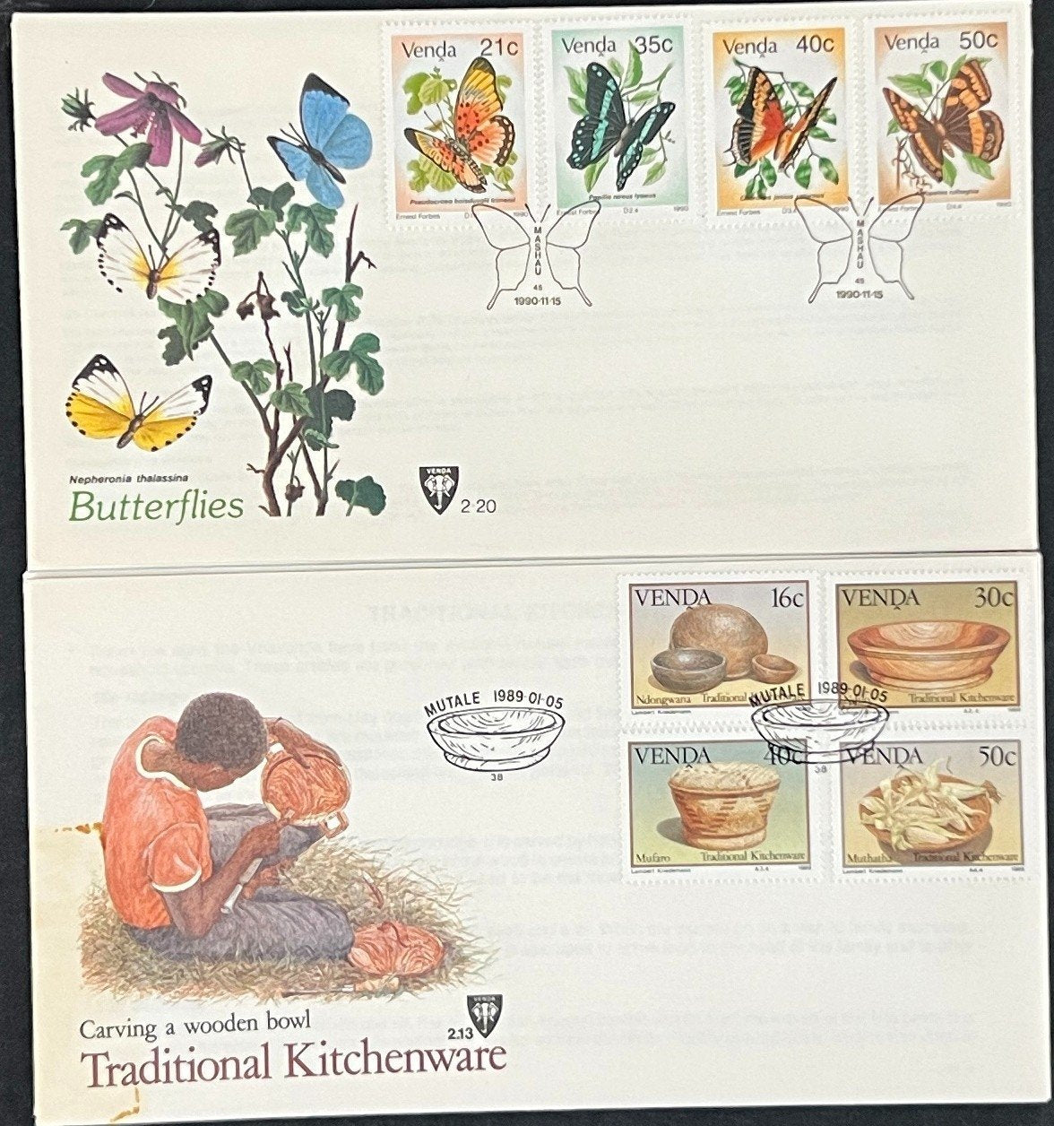 Venda First Day Cover Collection Birds, Bees, Reptiles FDC 01 ZAYIX