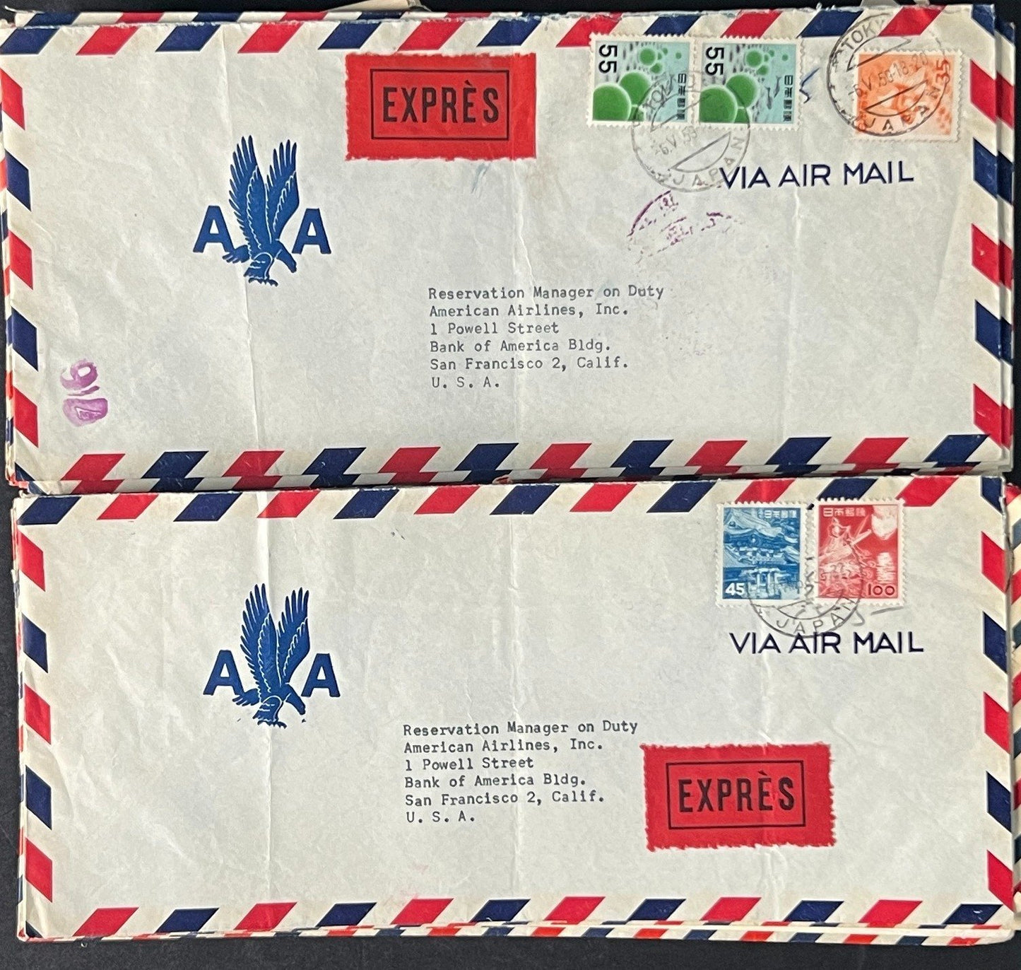 Japan Air Mail Covers Collection 46 Covers ZAYIX