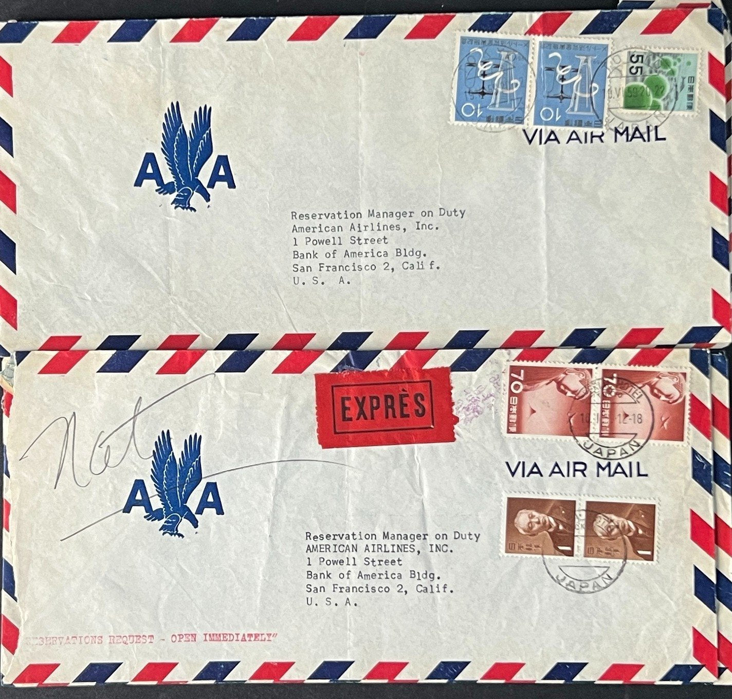 Japan Air Mail Covers Collection 46 Covers ZAYIX
