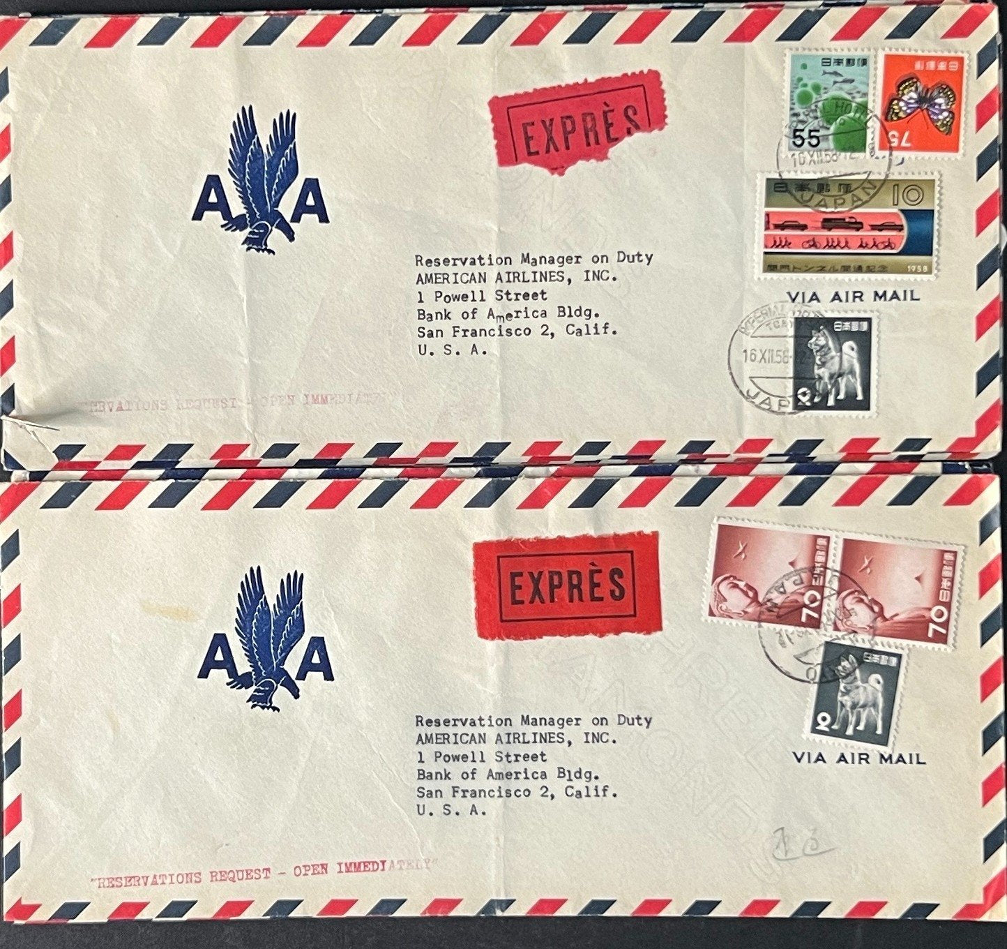 Japan Air Mail Covers Collection 46 Covers ZAYIX