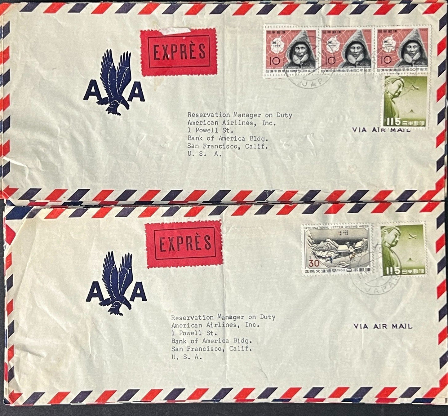 Japan Air Mail Covers Collection 46 Covers ZAYIX