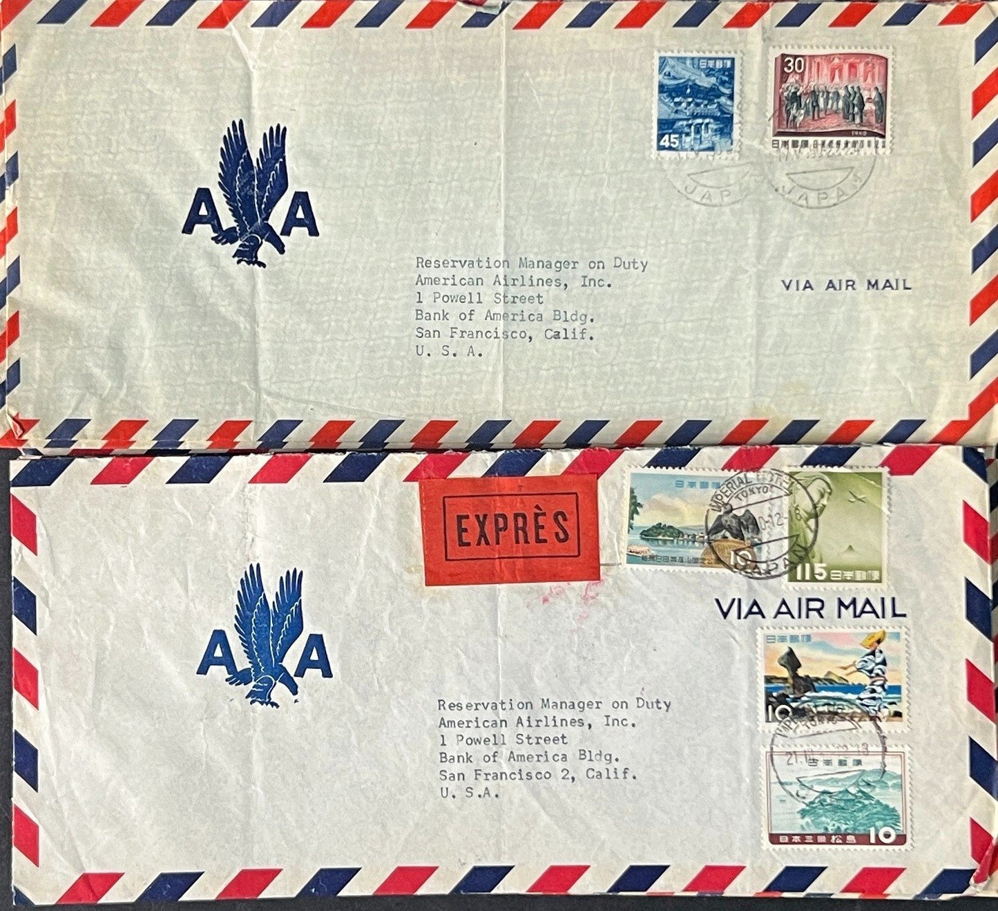 Japan Air Mail Covers Collection 46 Covers ZAYIX