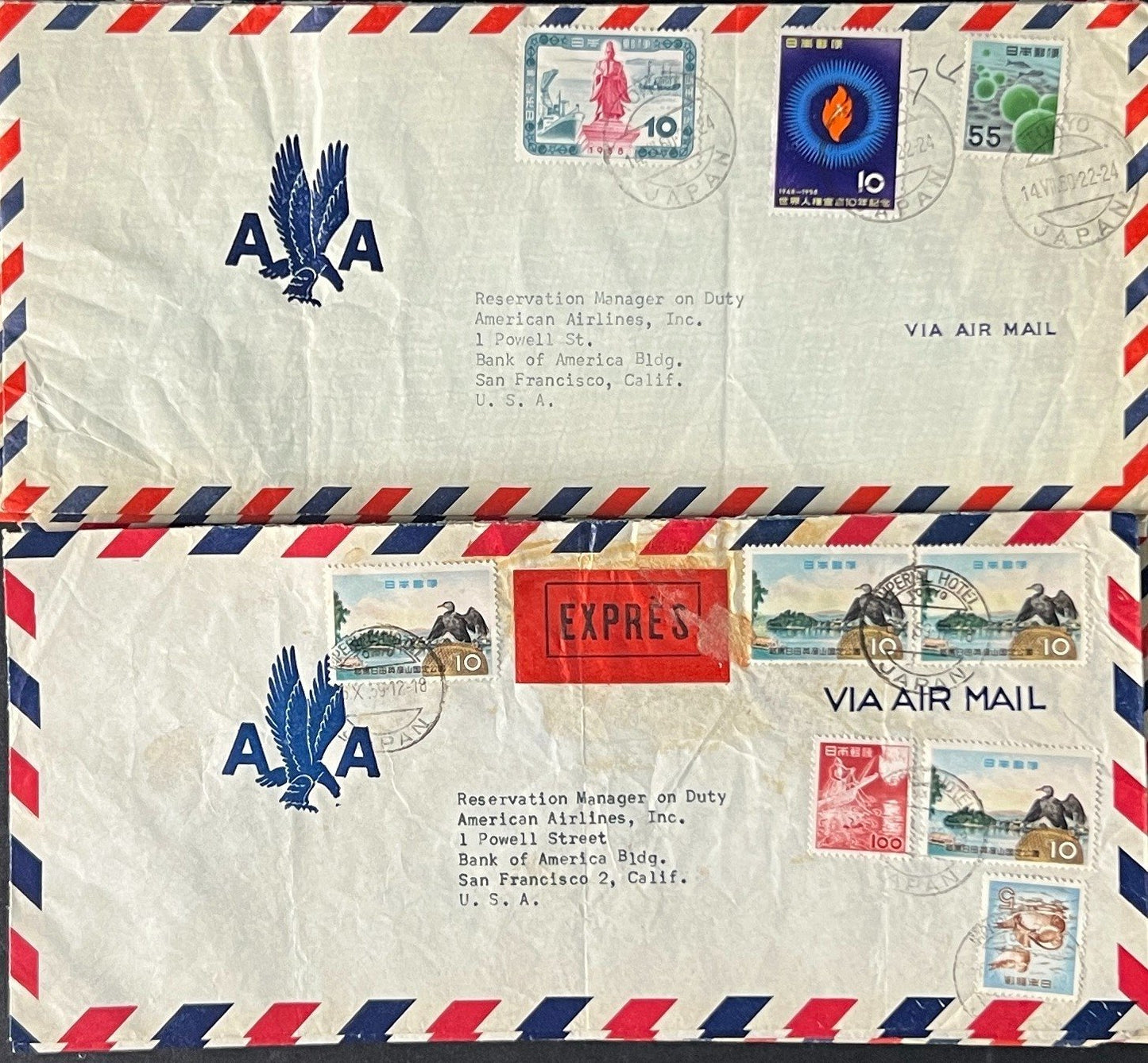 Japan Air Mail Covers Collection 46 Covers ZAYIX