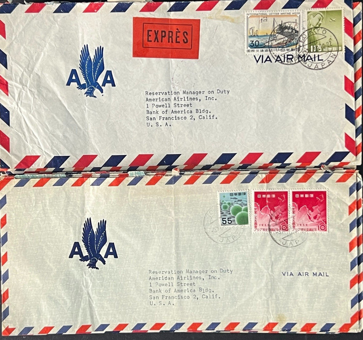 Japan Air Mail Covers Collection 46 Covers ZAYIX