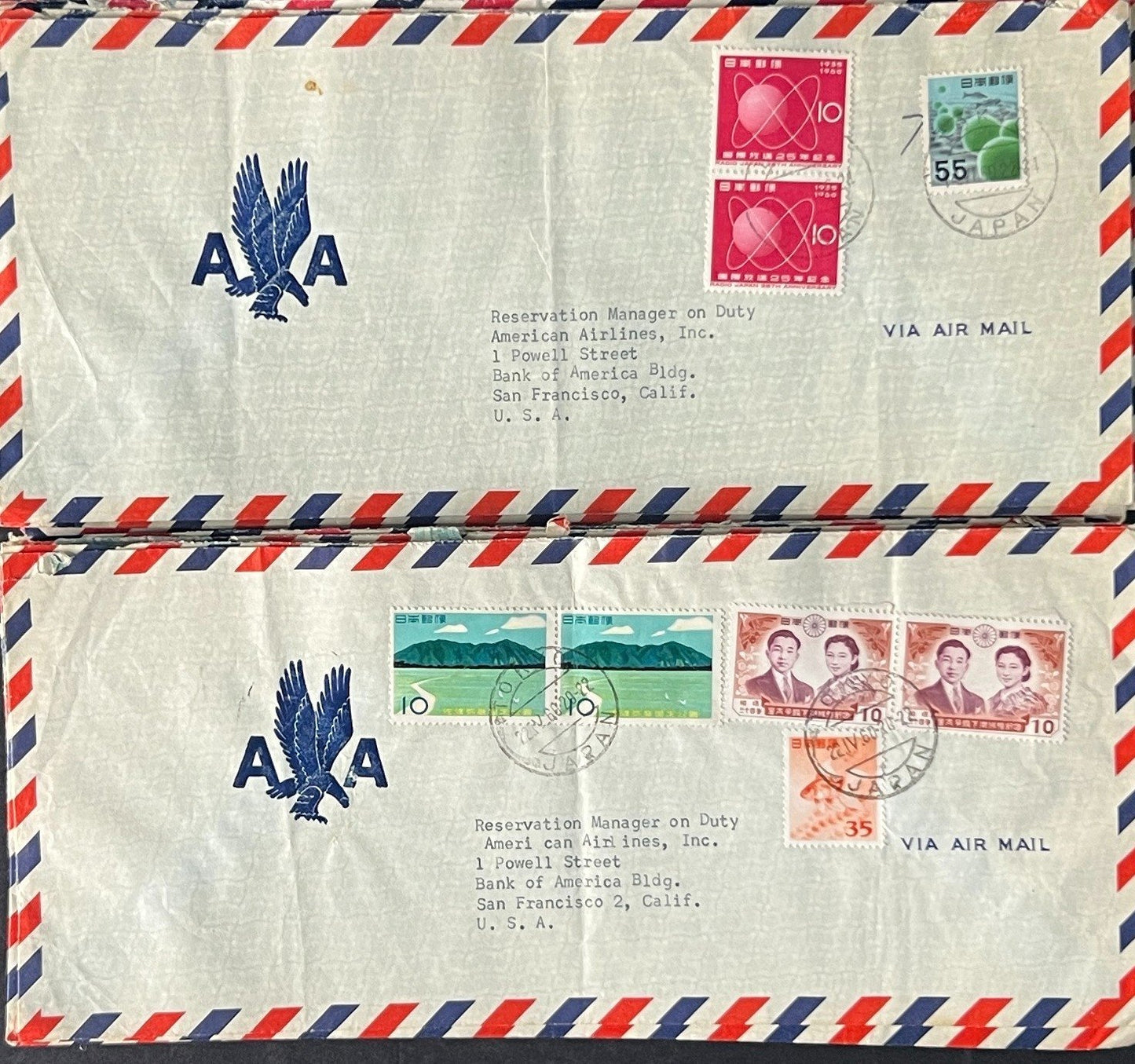 Japan Air Mail Covers Collection 46 Covers ZAYIX