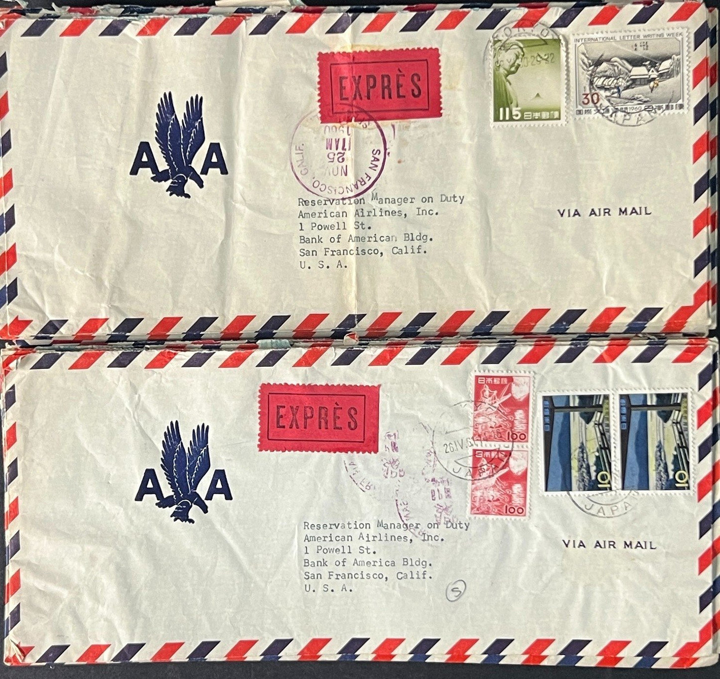 Japan Air Mail Covers Collection 46 Covers ZAYIX