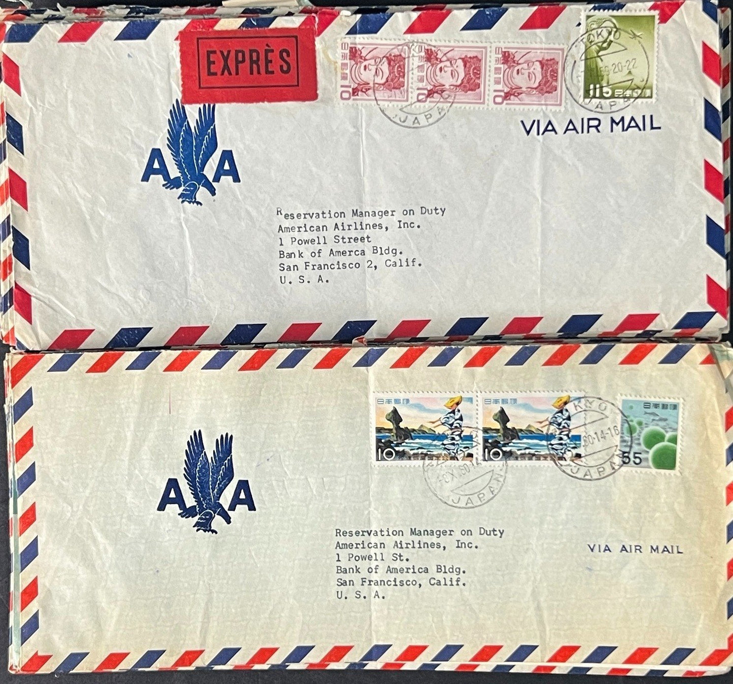Japan Air Mail Covers Collection 46 Covers ZAYIX