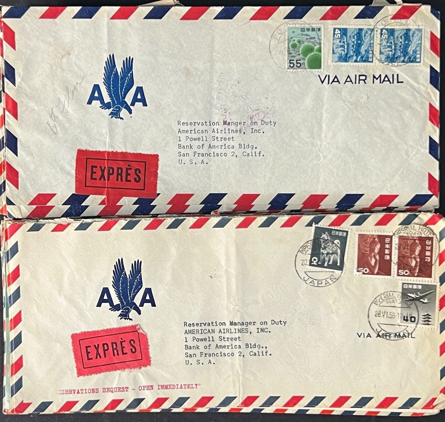Japan Air Mail Covers Collection 46 Covers ZAYIX