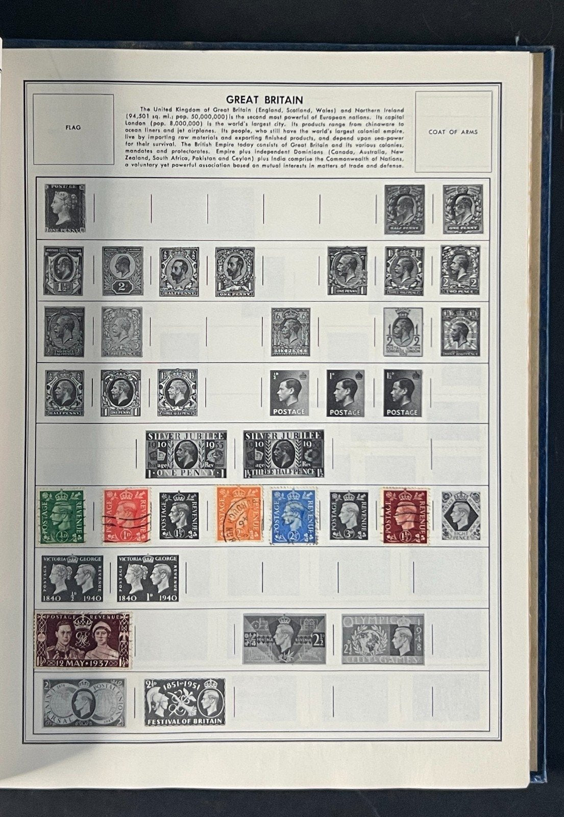The Ambassador Album Postage Stamps of the World Collection 627 Stamps ZAYIX