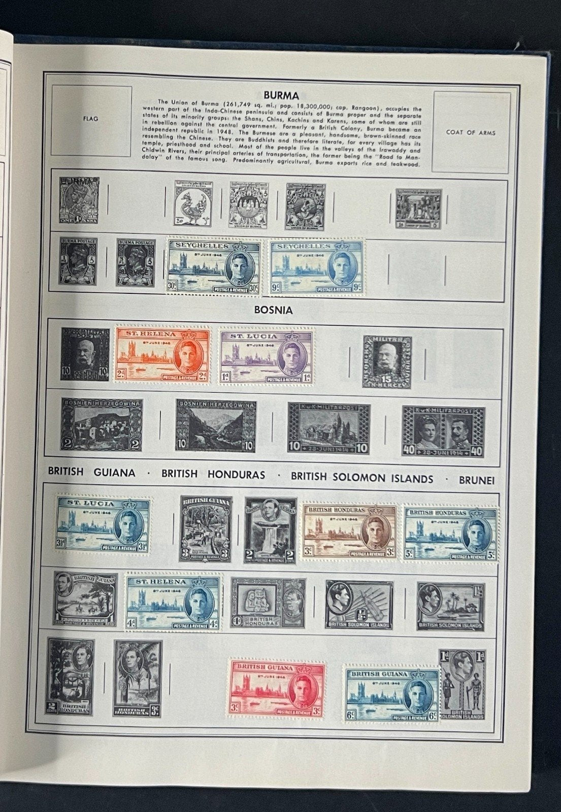 The Ambassador Album Postage Stamps of the World Collection 627 Stamps ZAYIX