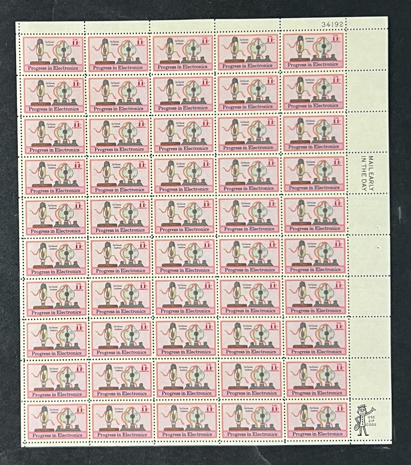 US C86 Mint Sheet (MNH) Electronics Audions 11-Cent 1973 P#34192 ZAYIX