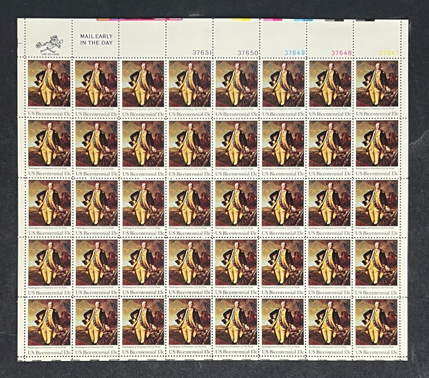 US 1704 Mint Sheet (MNH) George Washington at Princeton NJ 13-Cent 1977 ZAYIX