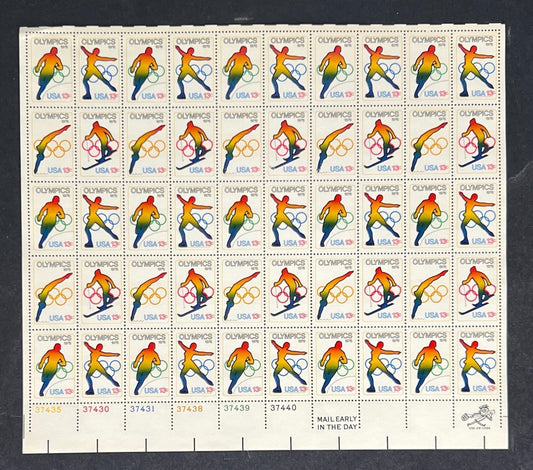 US 1695-1698 Mint Sheet (MNH) Olympic games Montreal 13-Cent 1976 ZAYIX