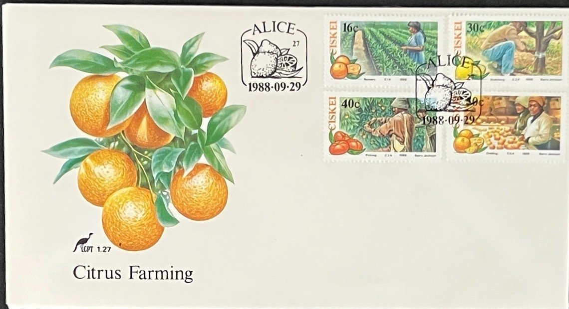 Ciskei First Day Cover Collection Agriculture, Plants, Farming FDC 02 ZAYIX