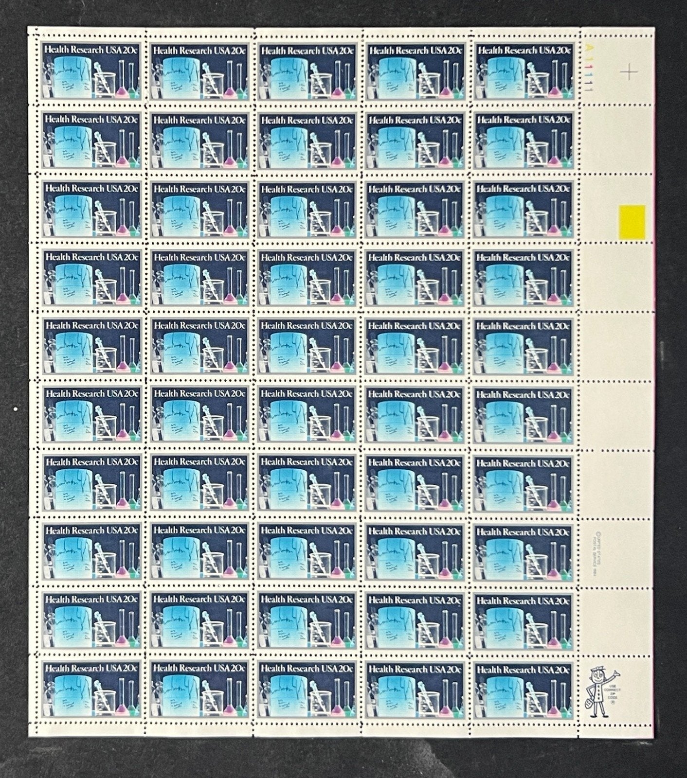 US 2087 Mint Sheet (MNH) Health Research Lab 20-Cent 1984 ZAYIX