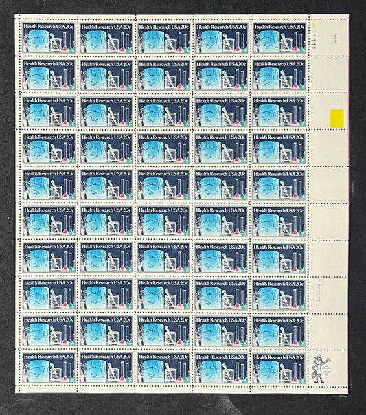 US 2087 Mint Sheet (MNH) Health Research Lab 20-Cent 1984 ZAYIX