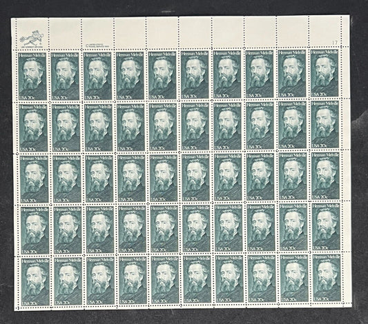 US 2094 Mint Sheet (MNH) Herman Melville Author 20-Cent 1984 ZAYIX