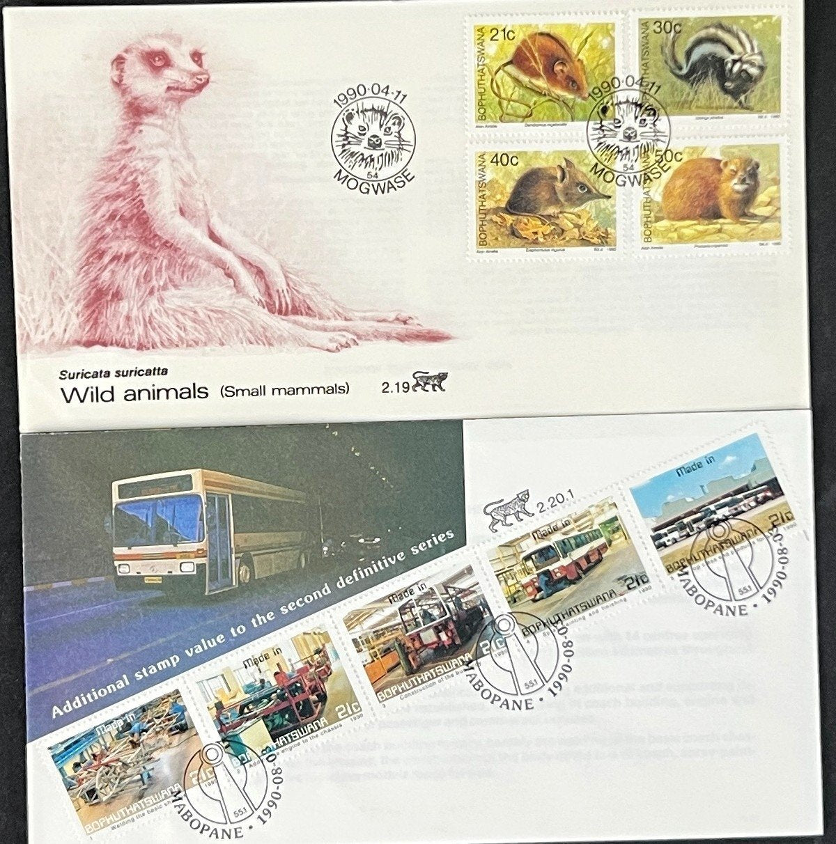 Bophuthatswana First Day Cover Collection Animals, Birds, Nature FDC 01 ZAYIX