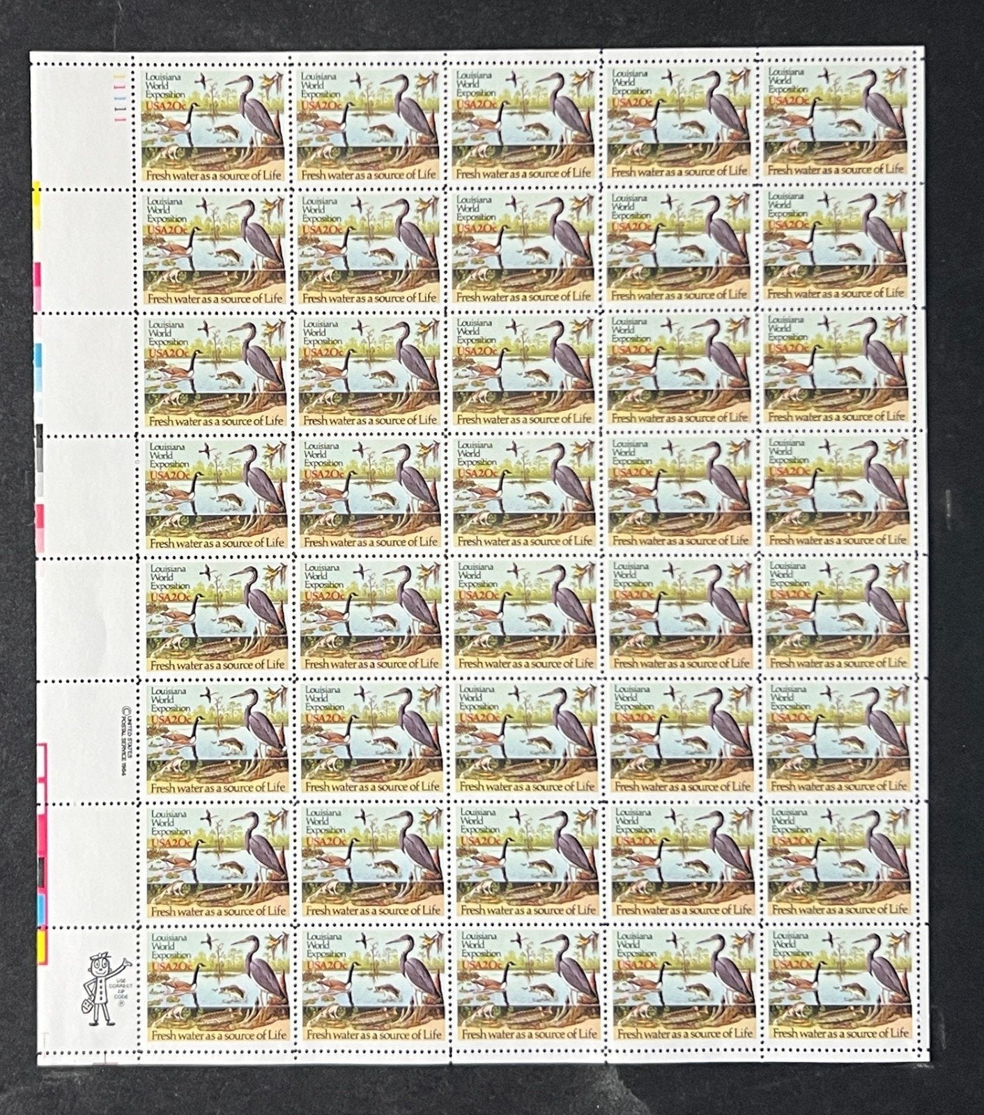 US 2086 Mint Sheet (MNH) Louisiana World's Exposition 20-Cent 1984 ZAYIX