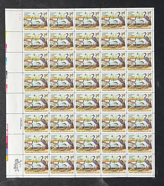 US 2086 Mint Sheet (MNH) Louisiana World's Exposition 20-Cent 1984 ZAYIX