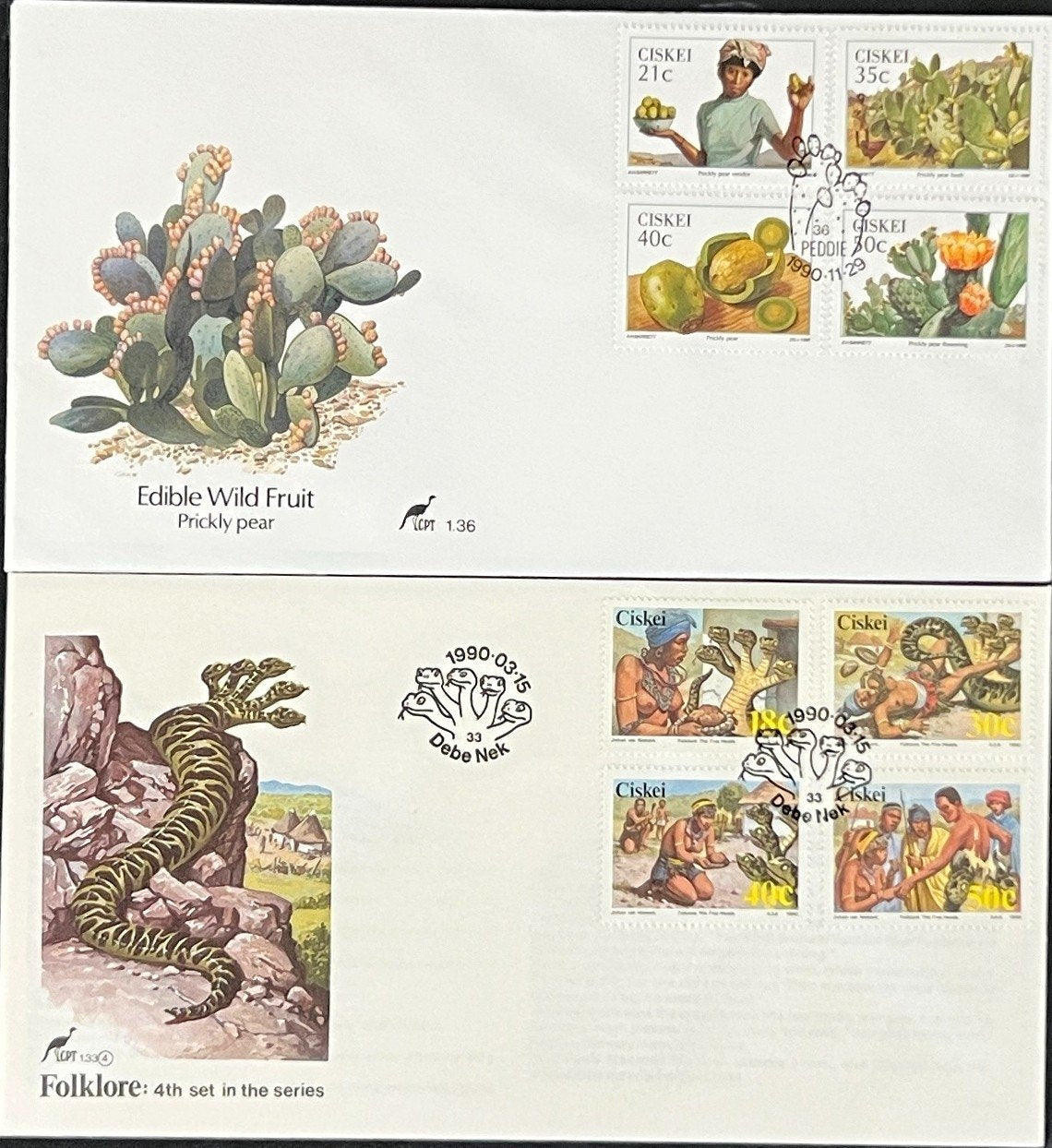 Ciskei First Day Cover Collection Plants, Animals, Flowers FDC 01 ZAYIX