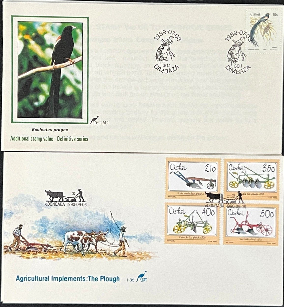Ciskei First Day Cover Collection Plants, Animals, Flowers FDC 01 ZAYIX