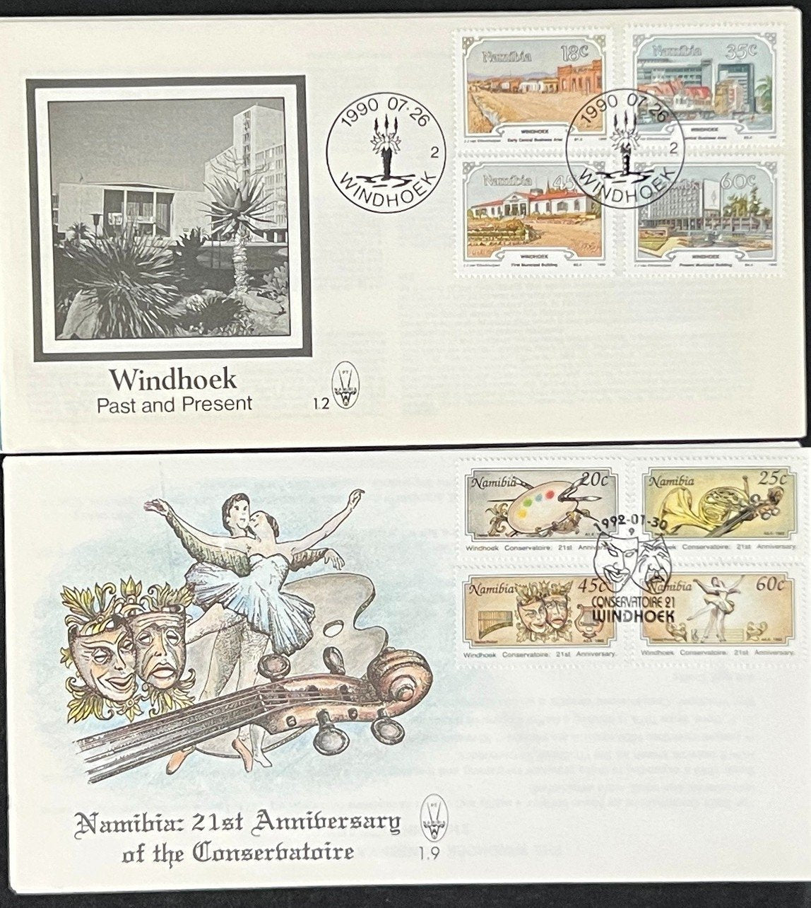 Namibia First Day Cover Collection Animals, Nature, Fish FDC ZAYIX