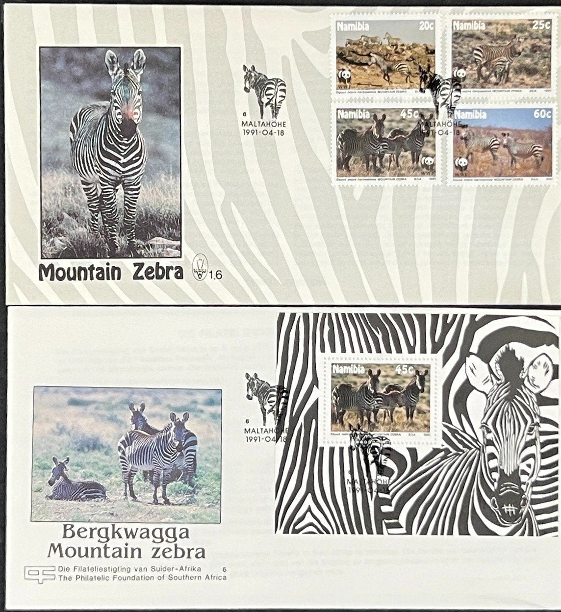 Namibia First Day Cover Collection Animals, Nature, Fish FDC ZAYIX