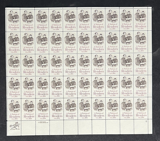 US 2106 Mint Sheet (MNH) A Nation of Readers 20-Cent 1984 ZAYIX
