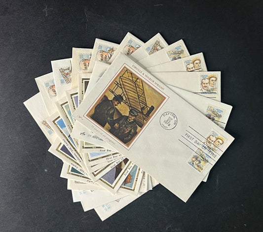Aviation Pioneers Air Mail First Day Cover Collection 12 FDC 1979 ZAYIX