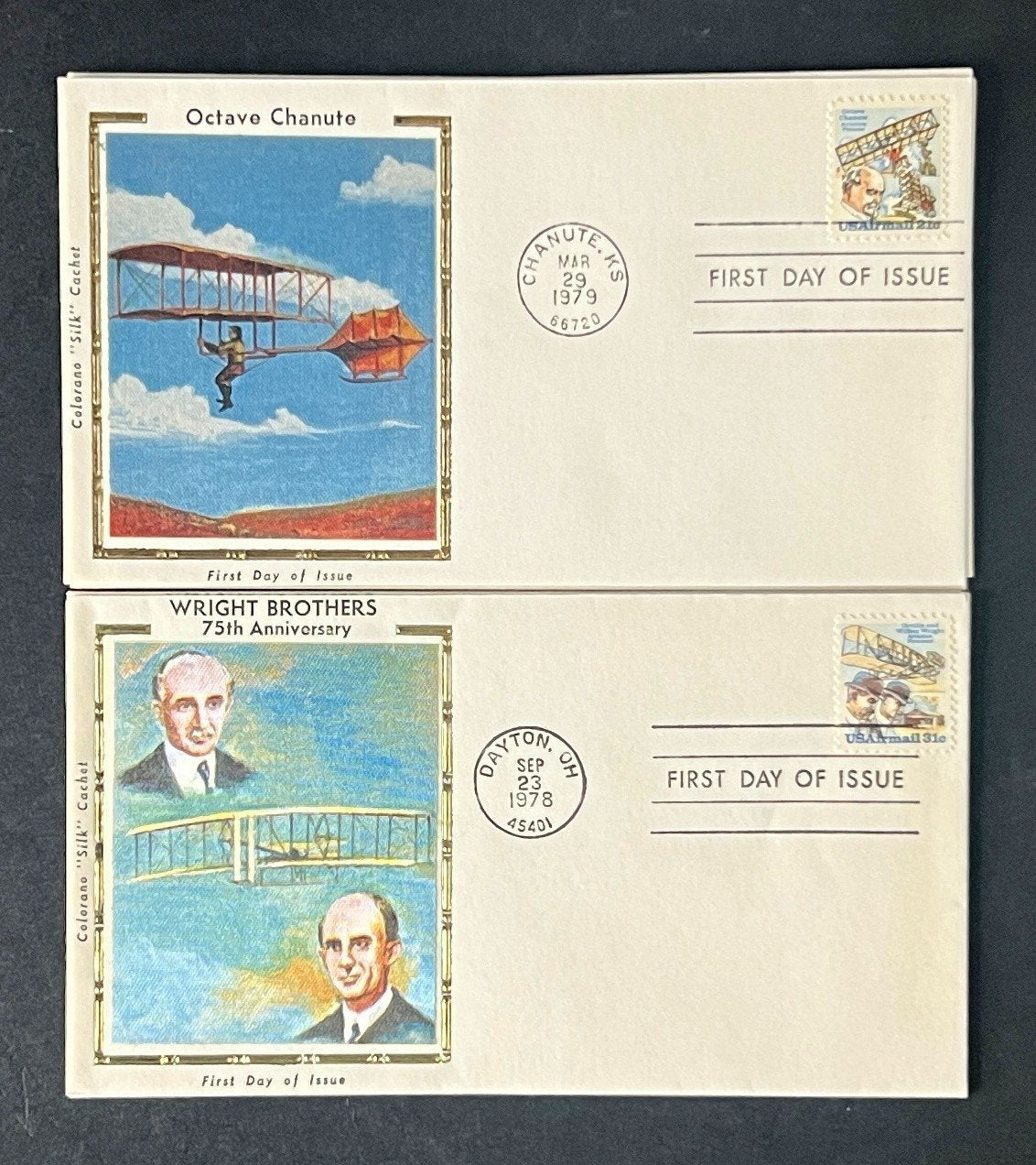 Aviation Pioneers Air Mail First Day Cover Collection 12 FDC 1979 ZAYIX