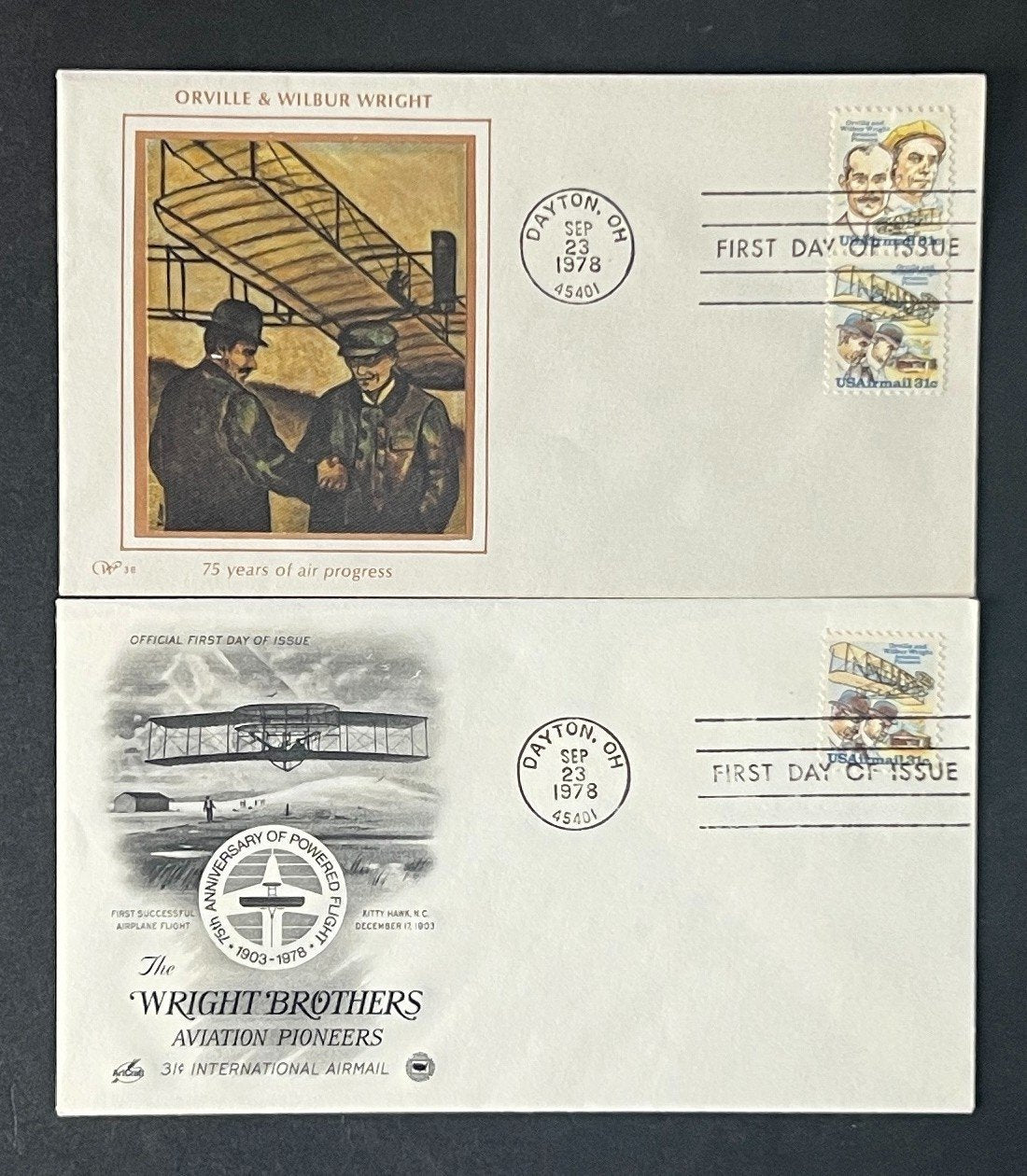 Aviation Pioneers Air Mail First Day Cover Collection 12 FDC 1979 ZAYIX