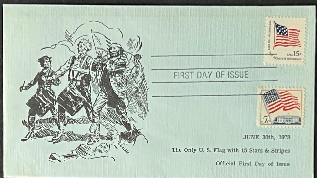 U.S. Flag 15-Cent Cover Collection FDC 1978 ZAYIX
