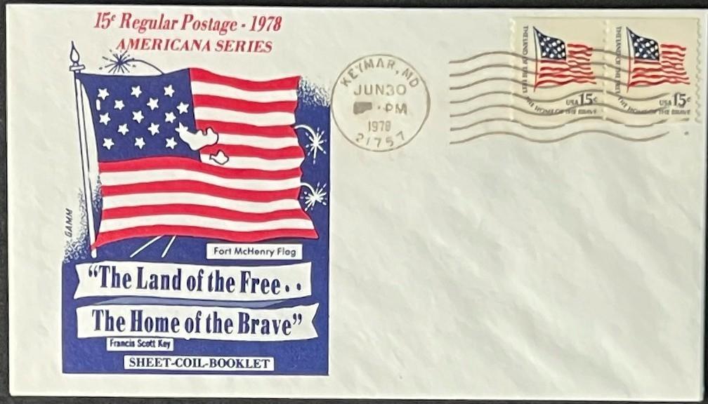 U.S. Flag 15-Cent Cover Collection FDC 1978 ZAYIX