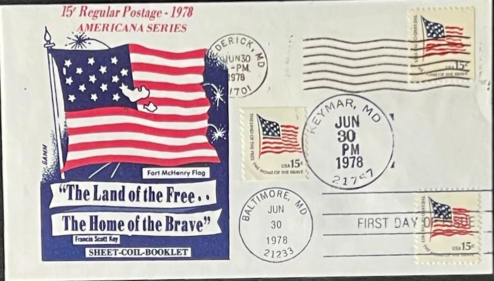 U.S. Flag 15-Cent Cover Collection FDC 1978 ZAYIX