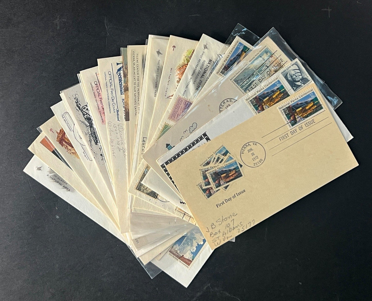 United States National Parks First Day Cover Collection 20 FDC 1972 ZAYIX