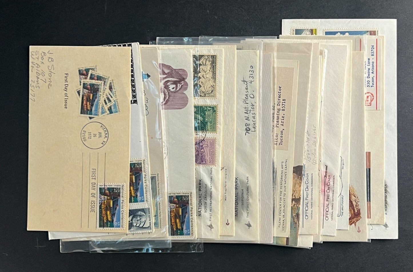 United States National Parks First Day Cover Collection 20 FDC 1972 ZAYIX