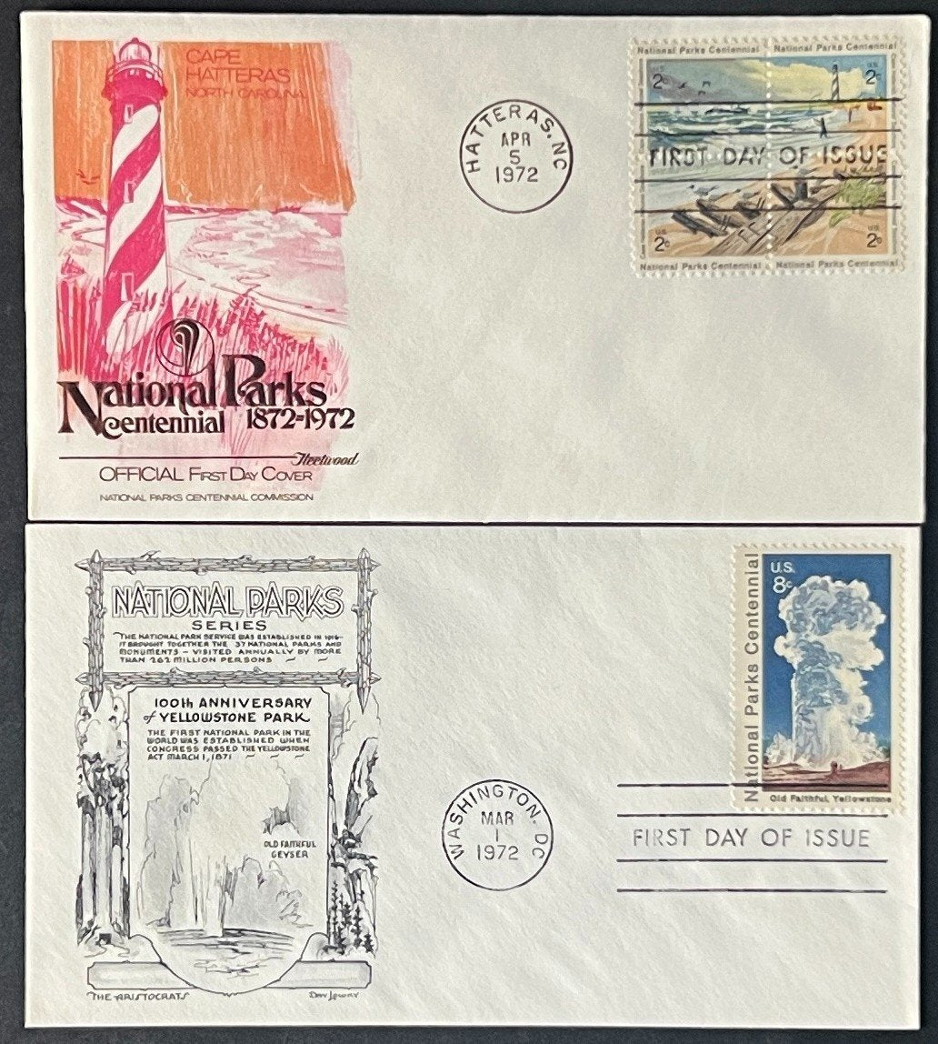 United States National Parks First Day Cover Collection 20 FDC 1972 ZAYIX