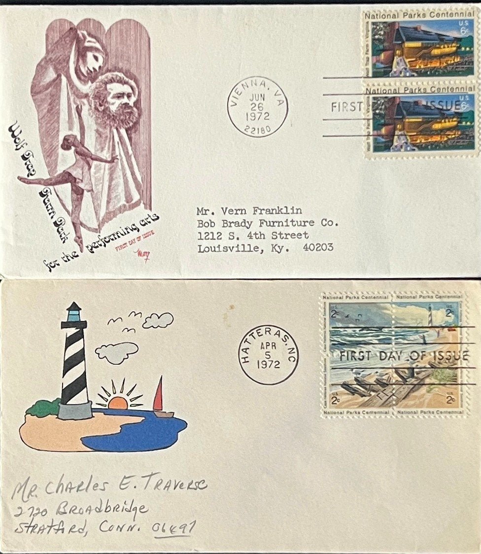 United States National Parks First Day Cover Collection 20 FDC 1972 ZAYIX