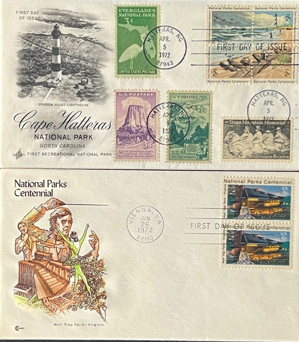 United States National Parks First Day Cover Collection 20 FDC 1972 ZAYIX