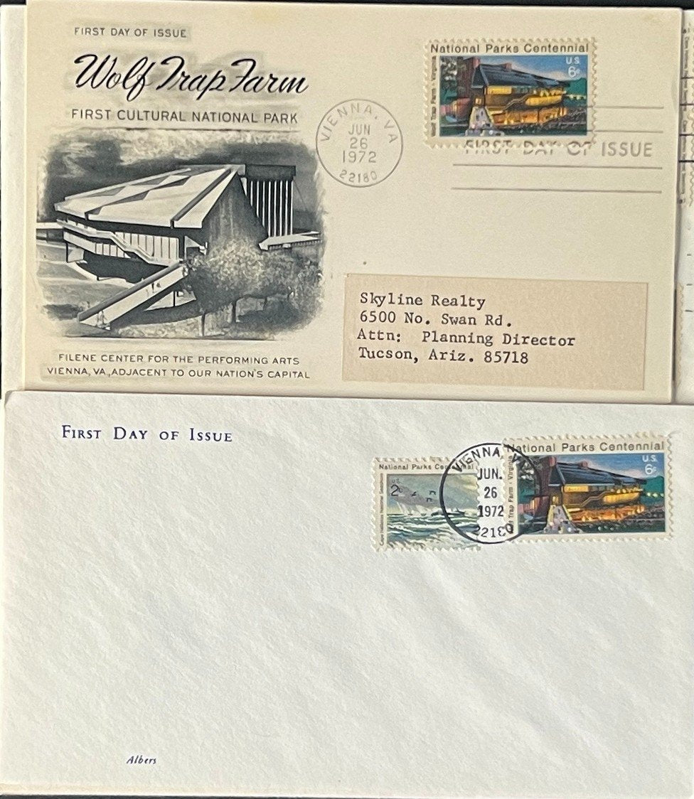 United States National Parks First Day Cover Collection 20 FDC 1972 ZAYIX