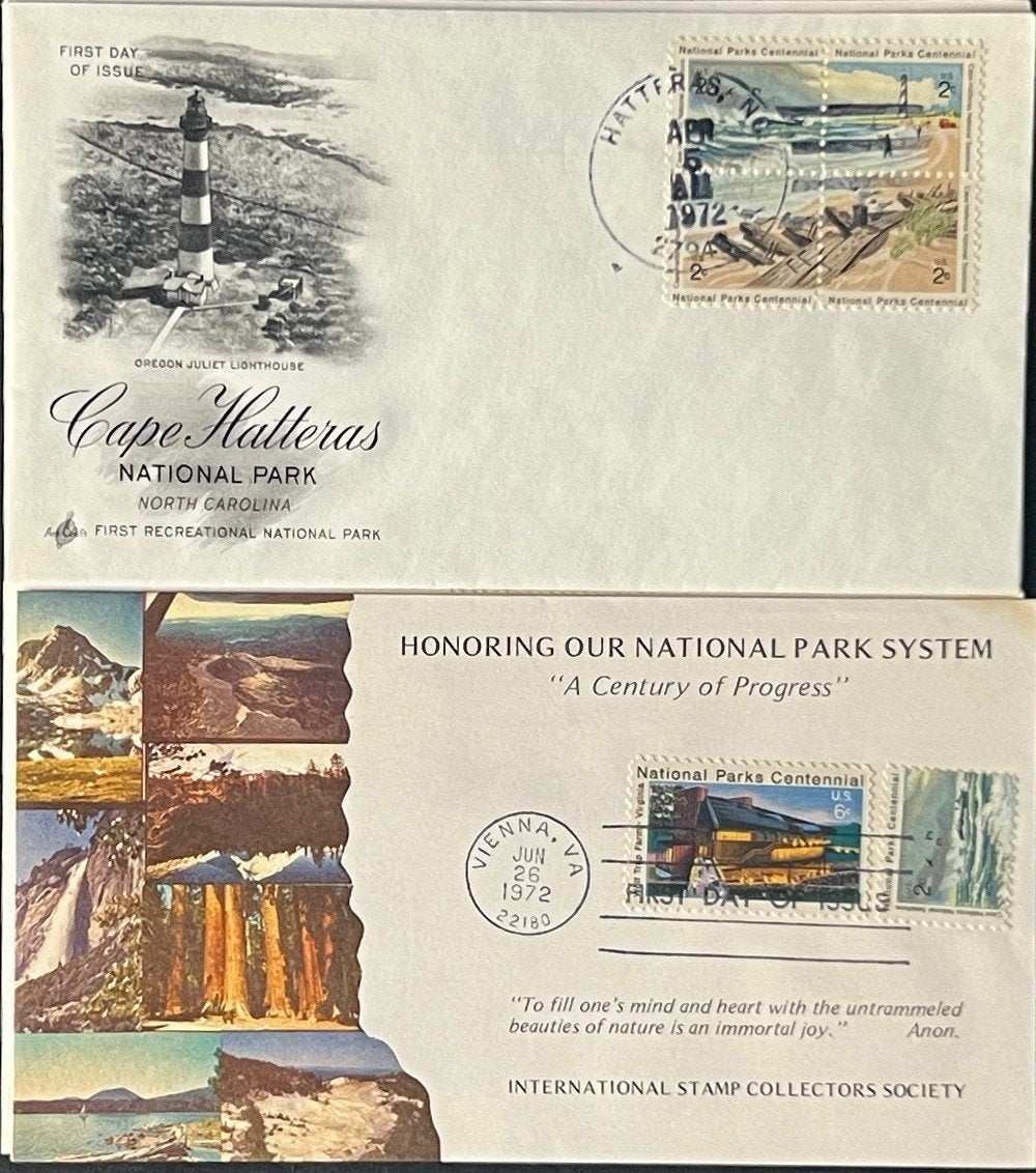 United States National Parks First Day Cover Collection 20 FDC 1972 ZAYIX