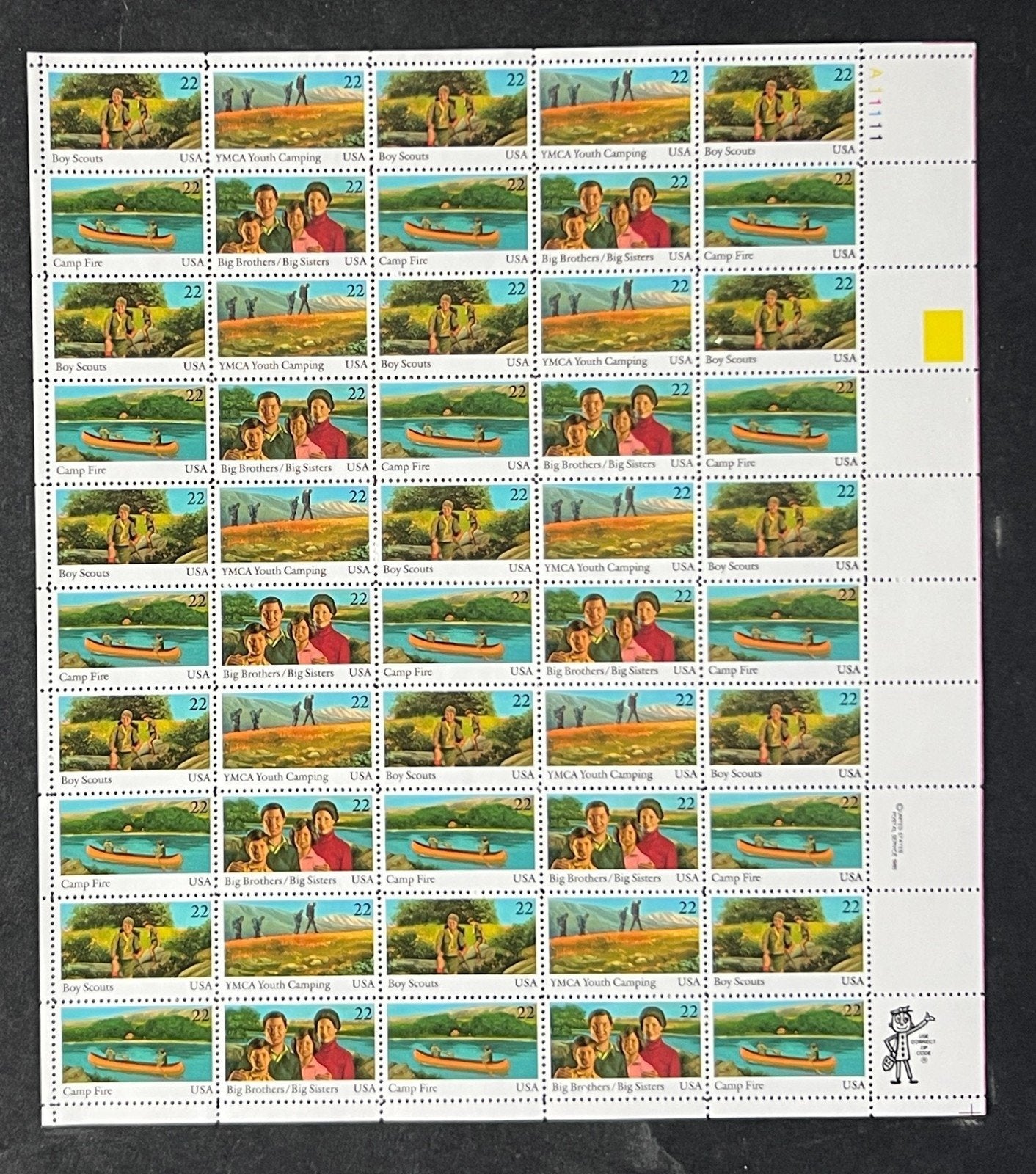 US 2160-2163 Mint Sheet (MNH) International Youth Year 22-Cent 1985 ZAYIX