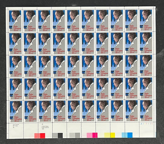 US 2211 Mint Sheet (MNH) Duke Ellington Performing Arts 22-Cent 1986 ZAYIX