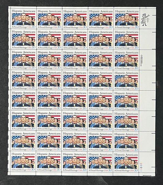 US 2103 Mint Sheet (MNH) Hispanic American Heritage 20-Cent 1984 ZAYIX